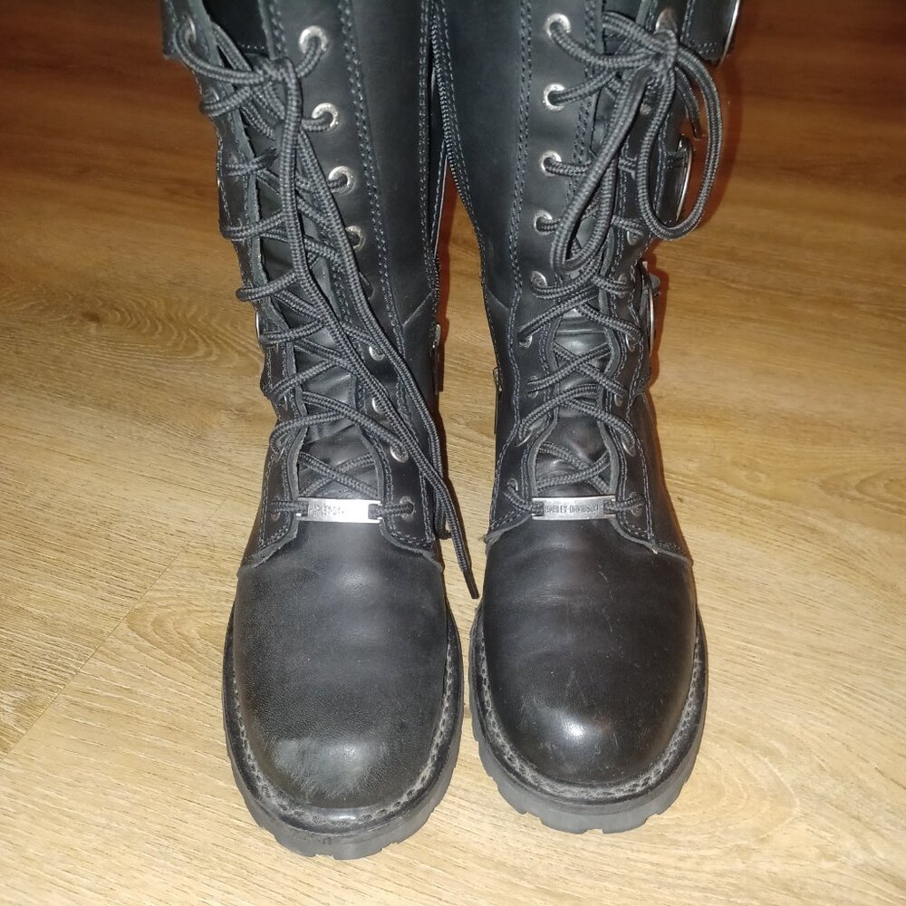 Harley Davidson tall leather buckle boots - Picture 5 of 6